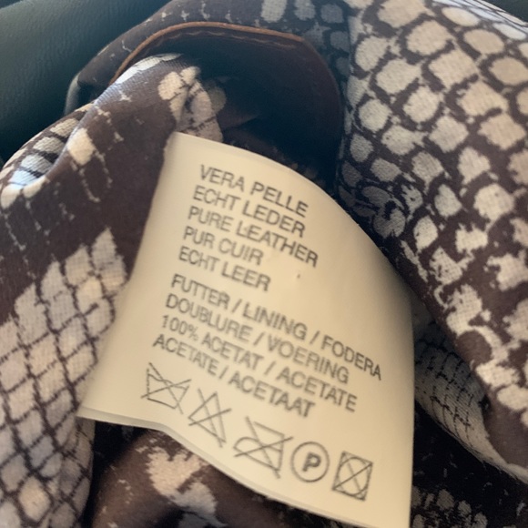 Misuri Firenze Soft Italian Grey Leather Jacket Vintage  Size 52 - Picture 9 of 12